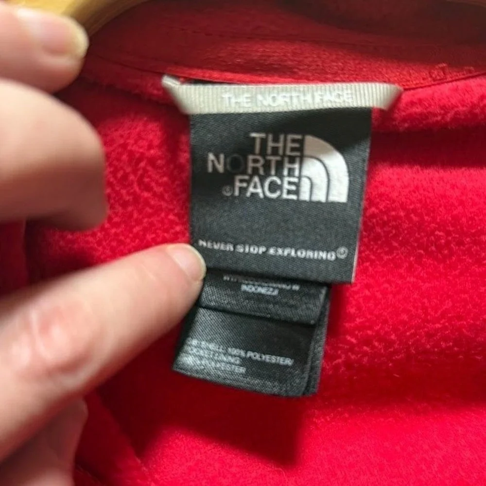 The North Face TKA 100‎ Glacier Full Zip Fleece Jacket Red Mens Size Large